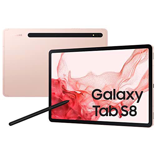 Samsung Galaxy Tab S8 Tablet Android 11 Pulgadas 5G RAM 8GB 256GB Tablet Android 12 Pink Gold [Versión Italia] 2022