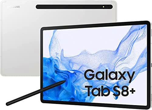 SAMSUNG Galaxy Tab S8+ 5G X806B 256 GB Android 12 5G 10.090 mAh Qualcomm Snapdragon 12&quot; 4 Pulgadas Plata